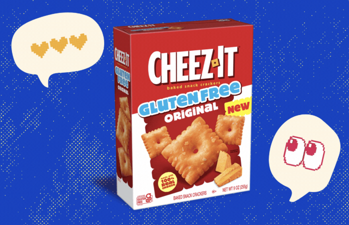 Gluten-free Cheez-Its graphic.
